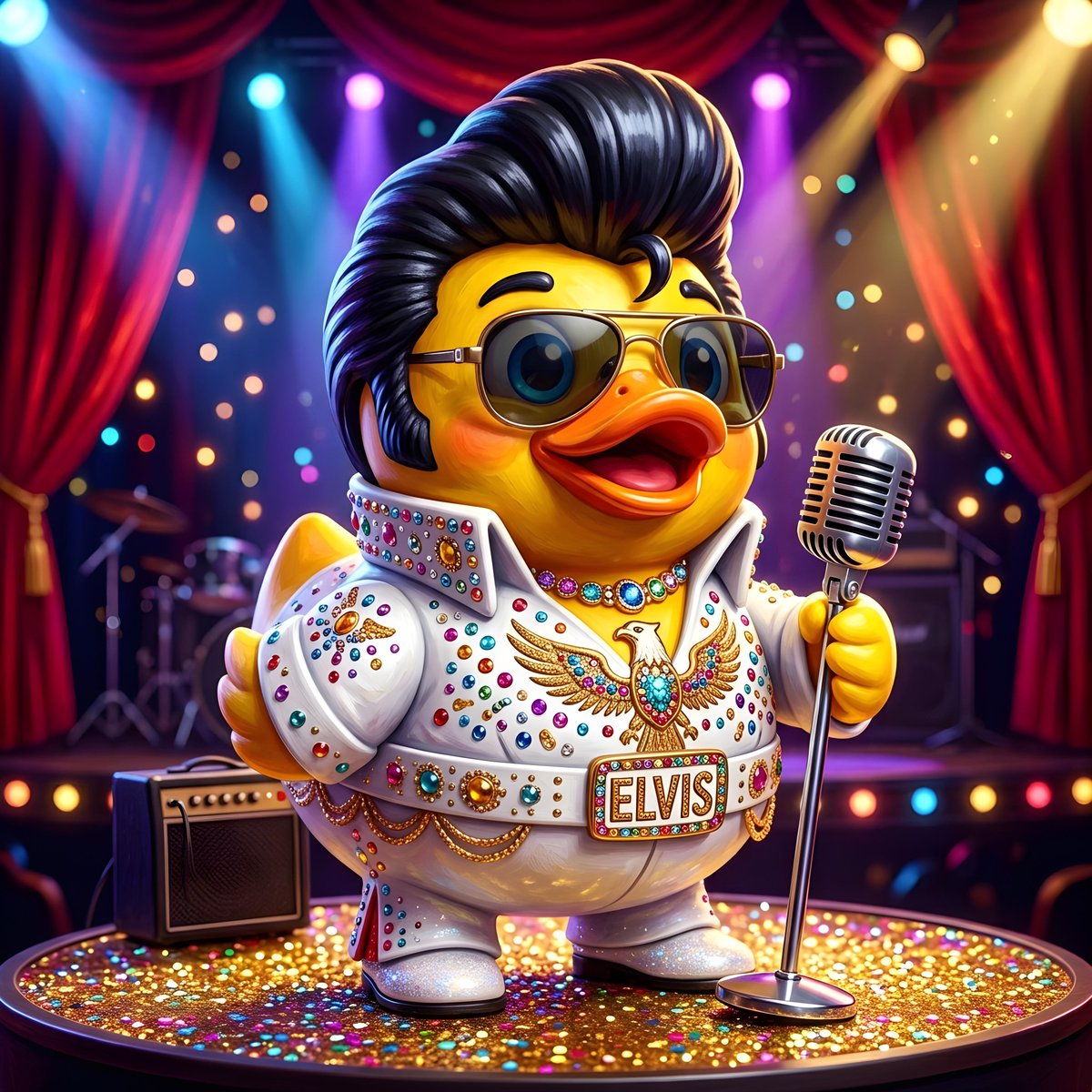 Elvis rubber duck